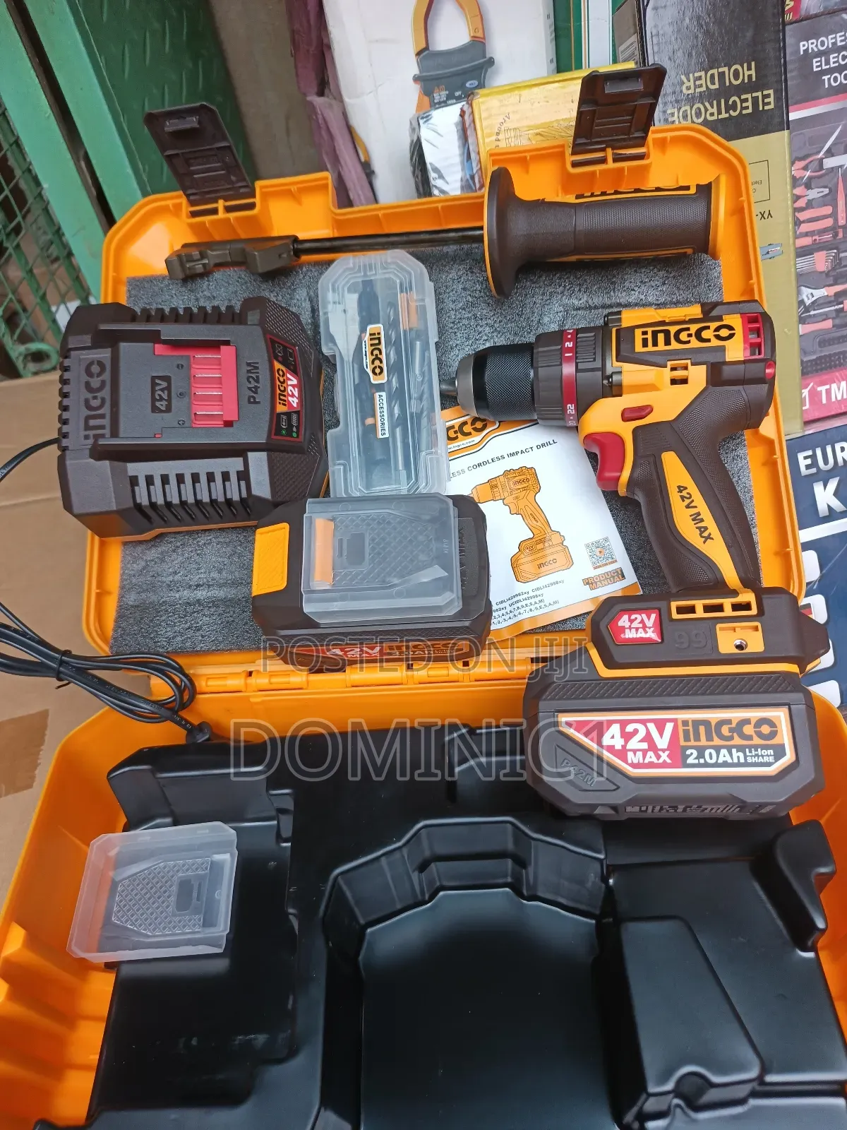 Ingco 42v Max Brushless Cordless Impact Drill (Model Cidli429982).