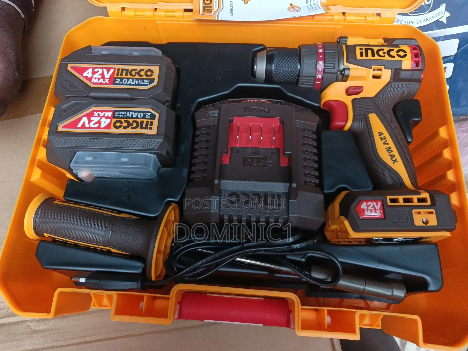 Ingco 42v Max Brushless Cordless Impact Drill (Model Cidli429982).