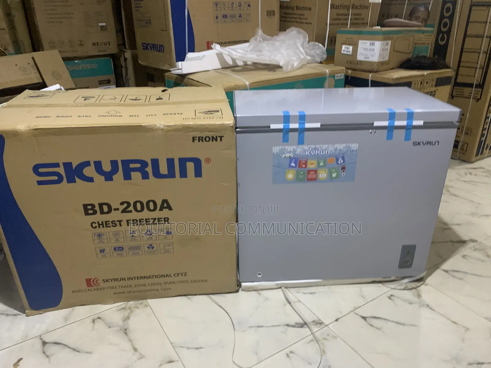 Skyrun 200l Chest Freezer With Adjustable Control