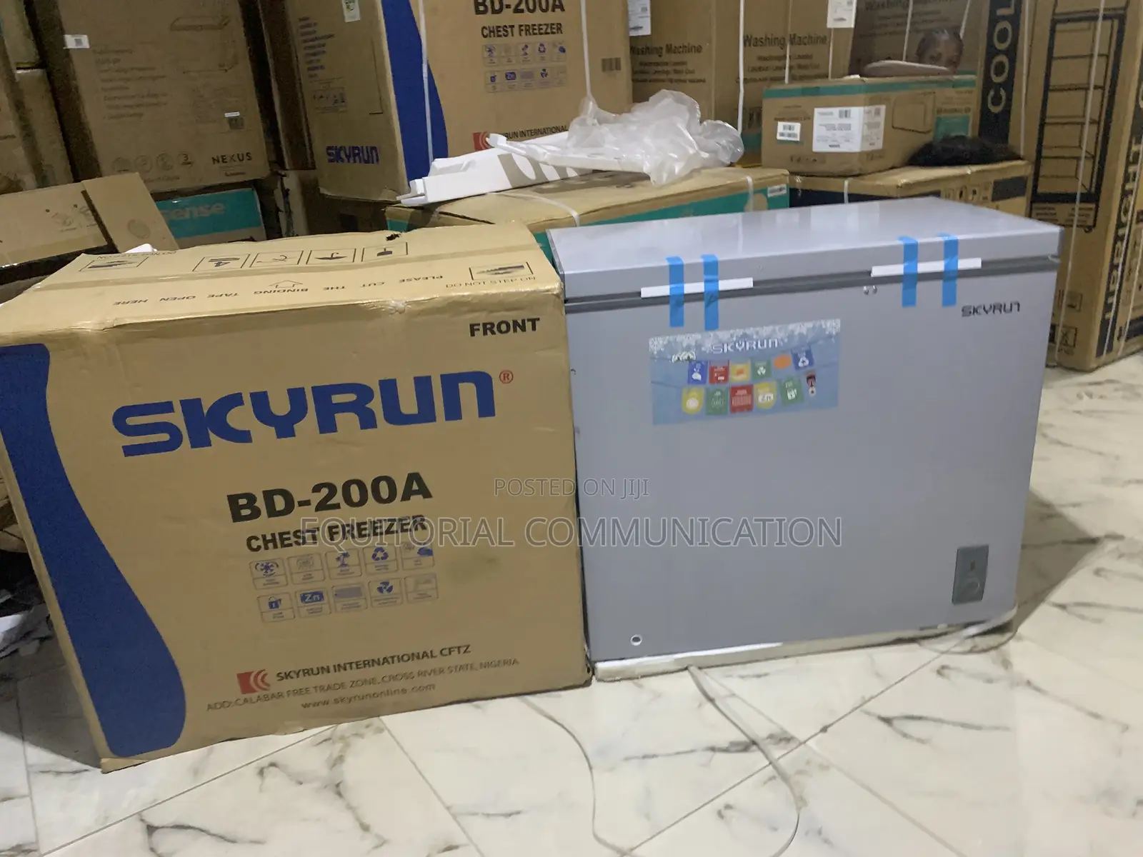 Skyrun 200l Chest Freezer With Secure Lock