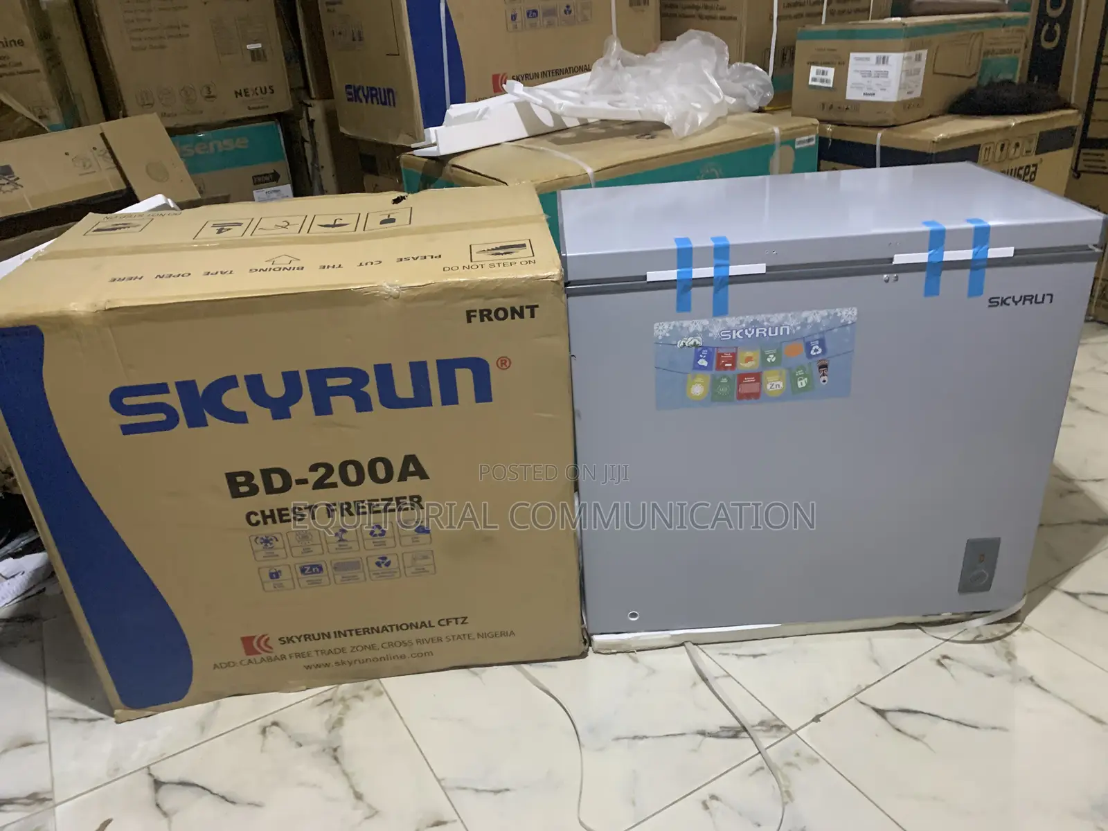 Skyrun 200l Chest Freezer With Fast Freeze Mode Bd-200a