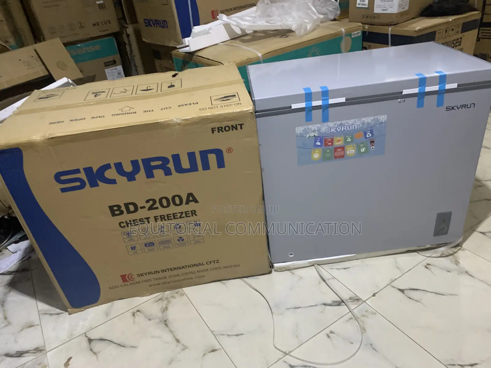 Skyrun 200l Chest Freezer With Fast Freeze Mode Bd-200a