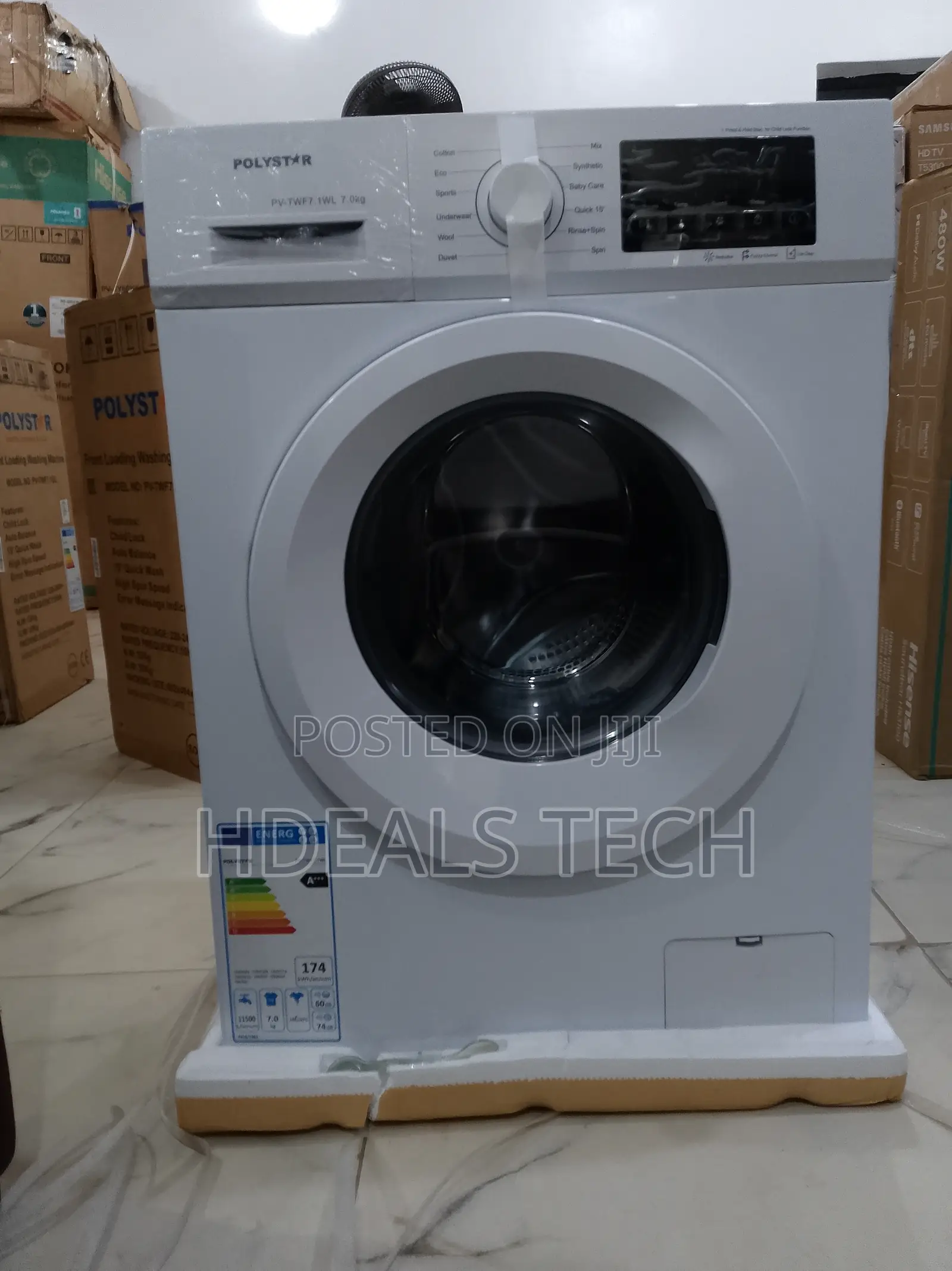Polystar 6kg Automatic Front Load Washing Machine – Pv-Twf7.1wl