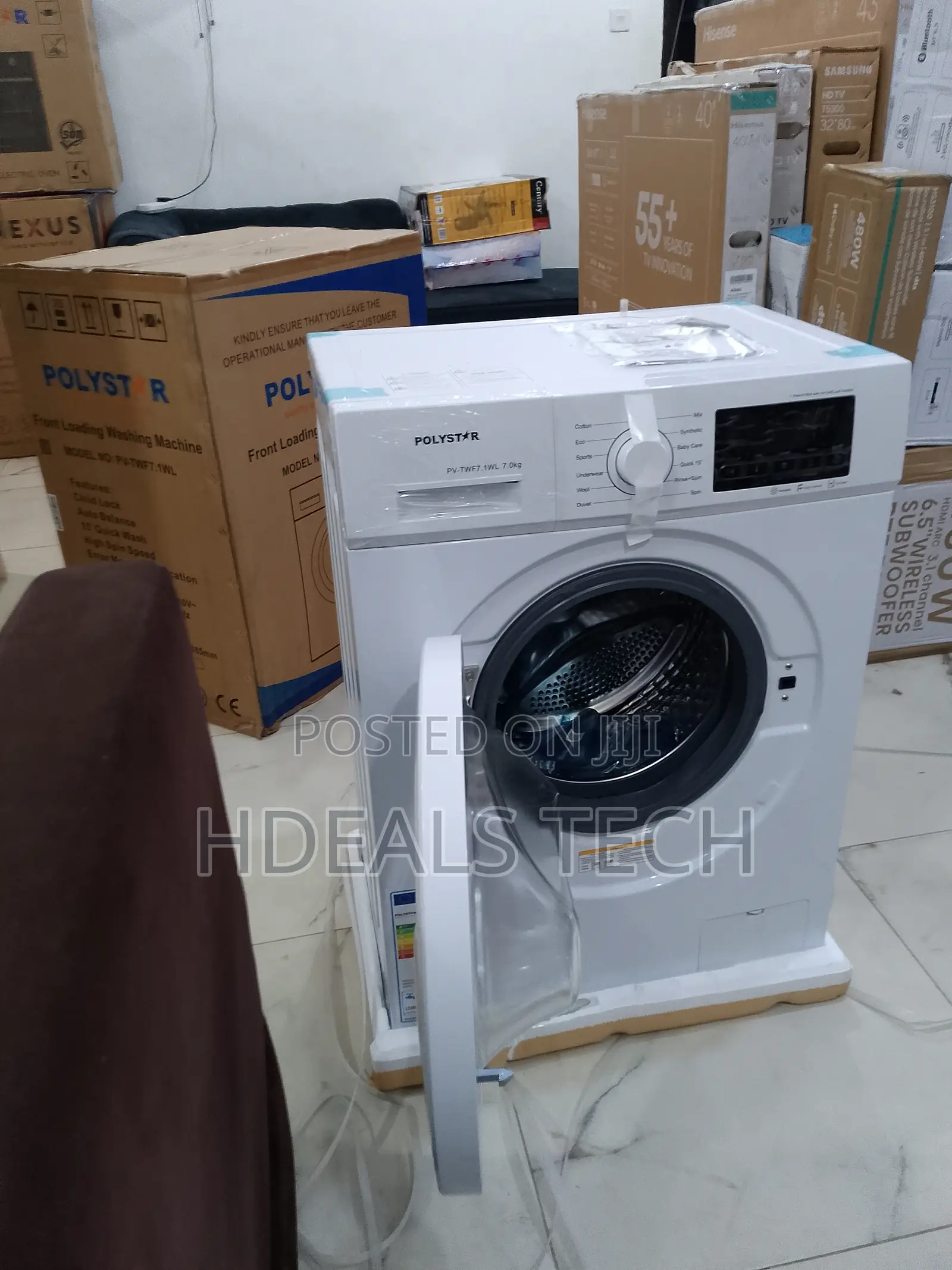 Polystar Front Load Washing Machine – Smart Home Laundry Appliance
