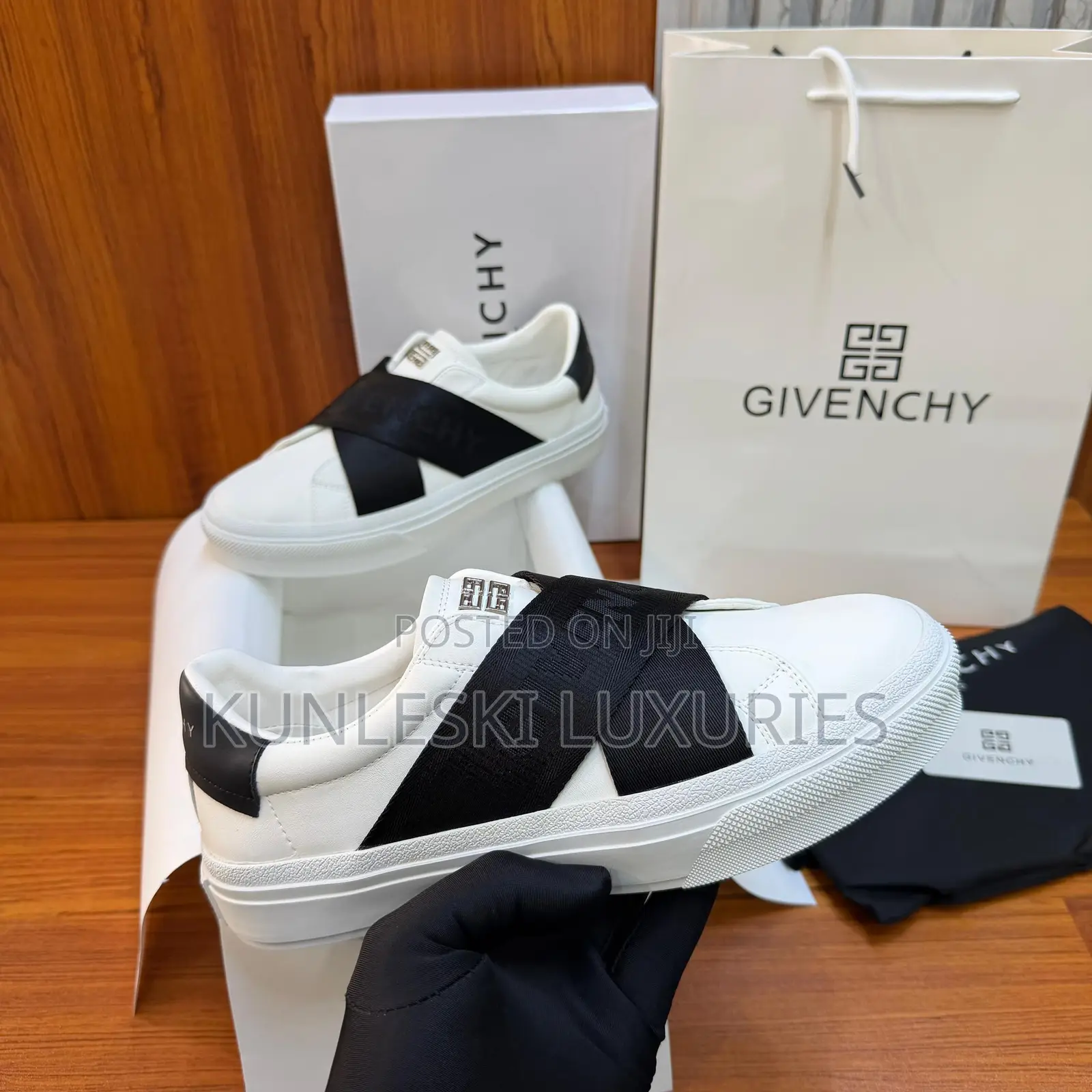 Original Givenchy City Sport Leather White Sneakers