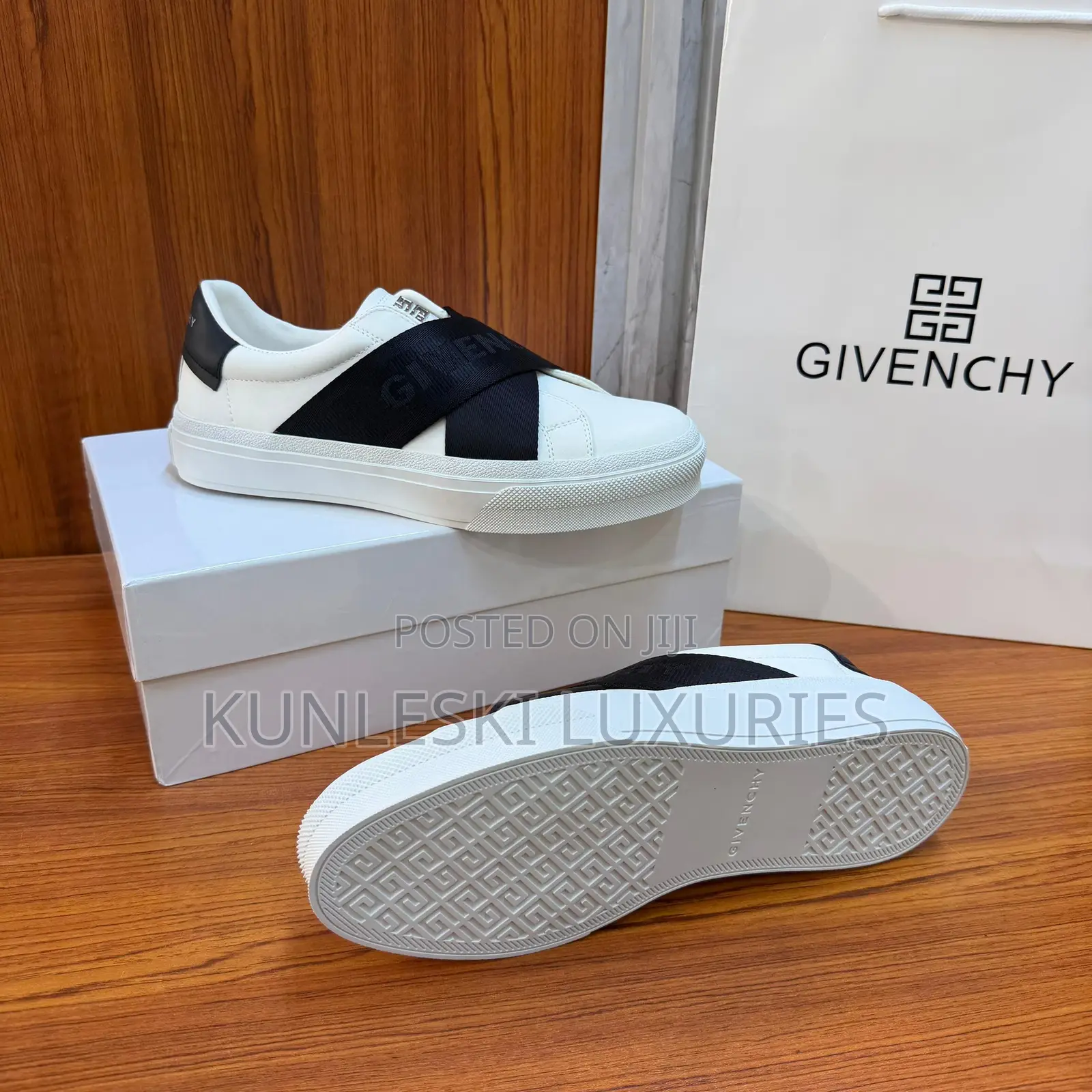Original Givenchy City Sport Leather White Sneakers
