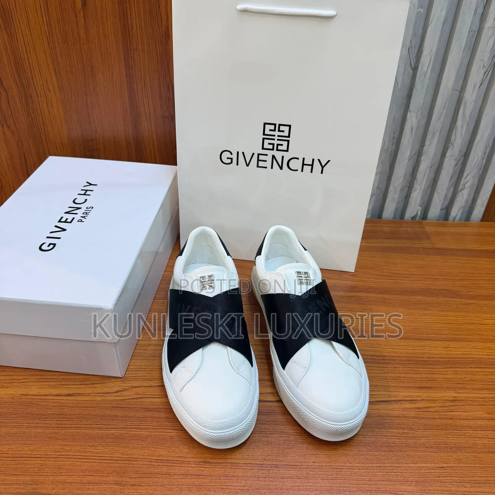Original Givenchy City Sport Leather White Sneakers
