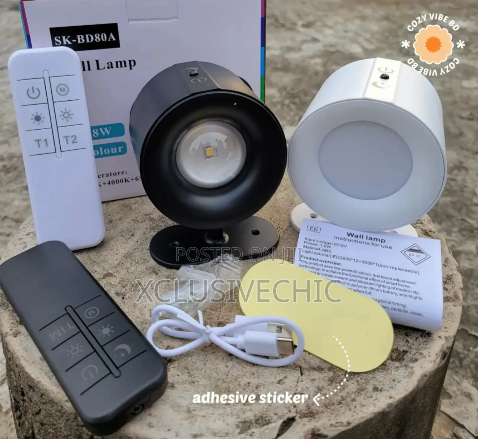 Modern Dimmable Rechargeable Wireless Led Wall Spot Light