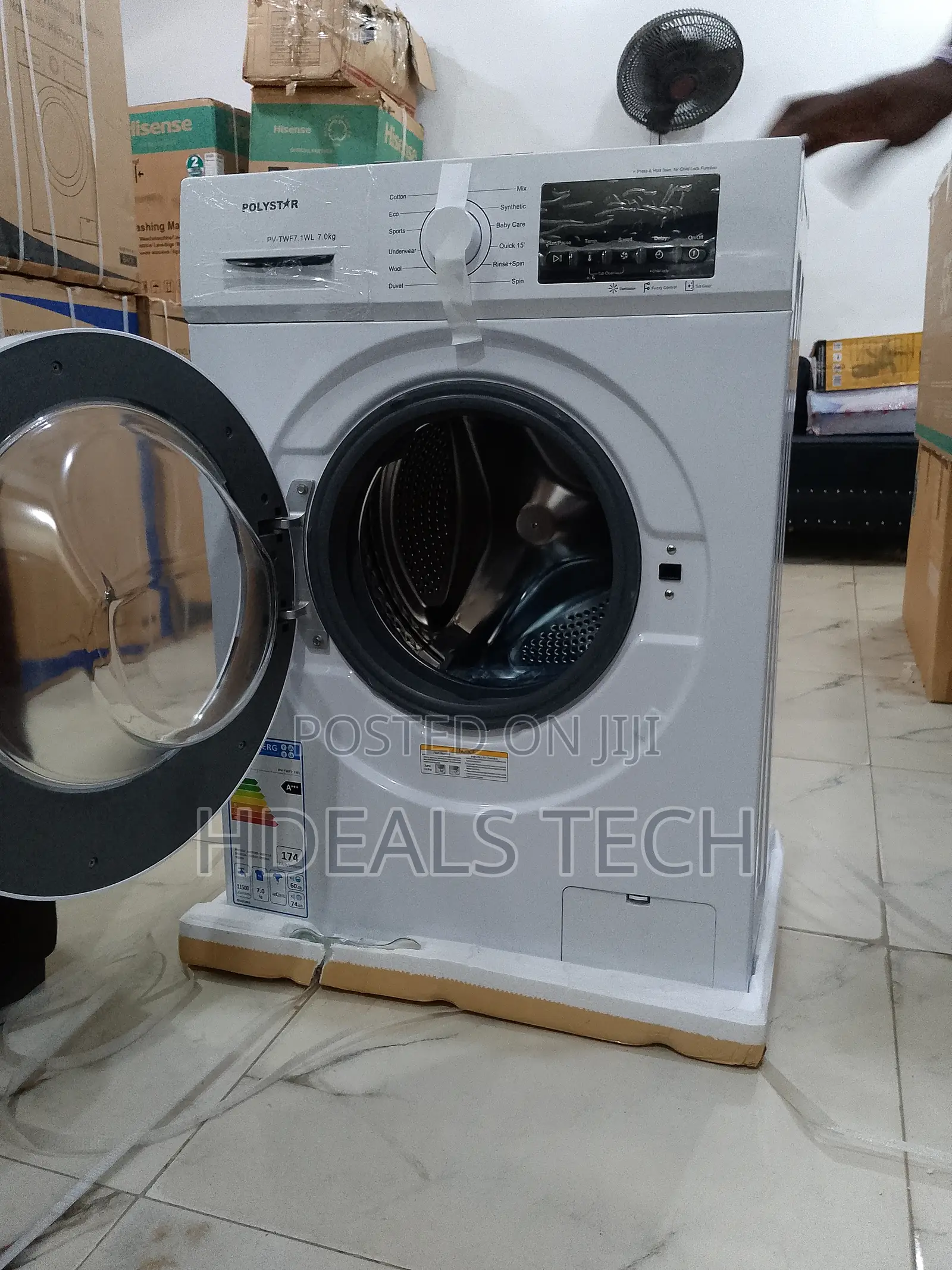 Polystar Pv-Twf7.1wl Energy-Efficient Front Load Washing Machine
