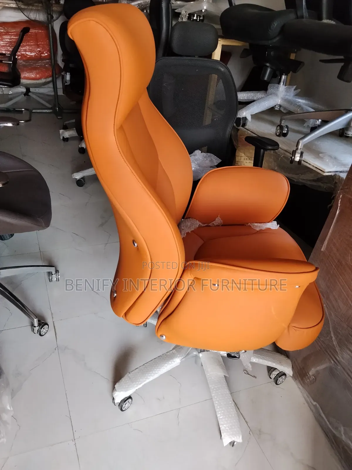 Executive Ergonomic Orange Office Chair