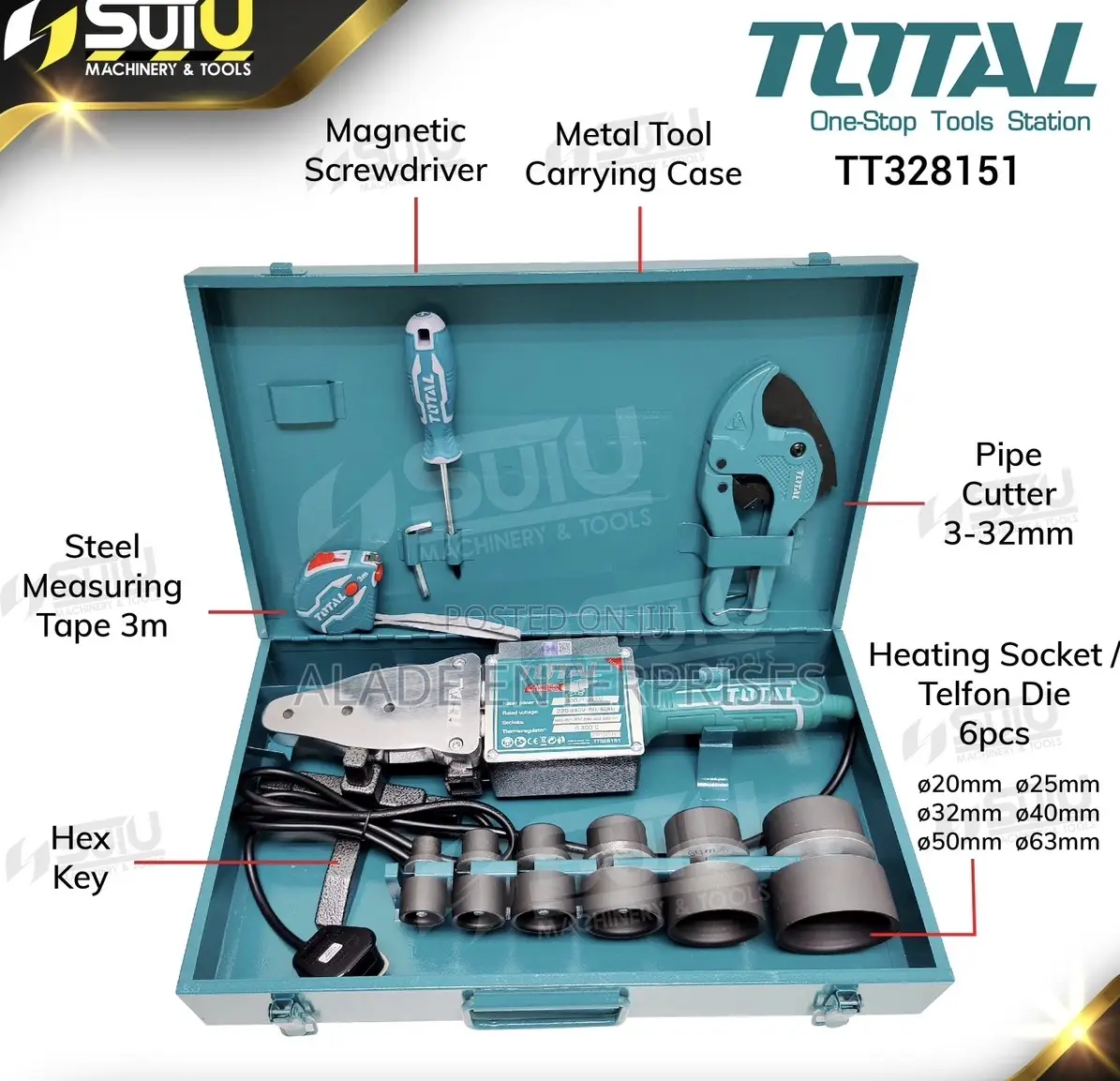 Total Ppr - Plastic Tube Welding Tool 800w/1500w - Tt328