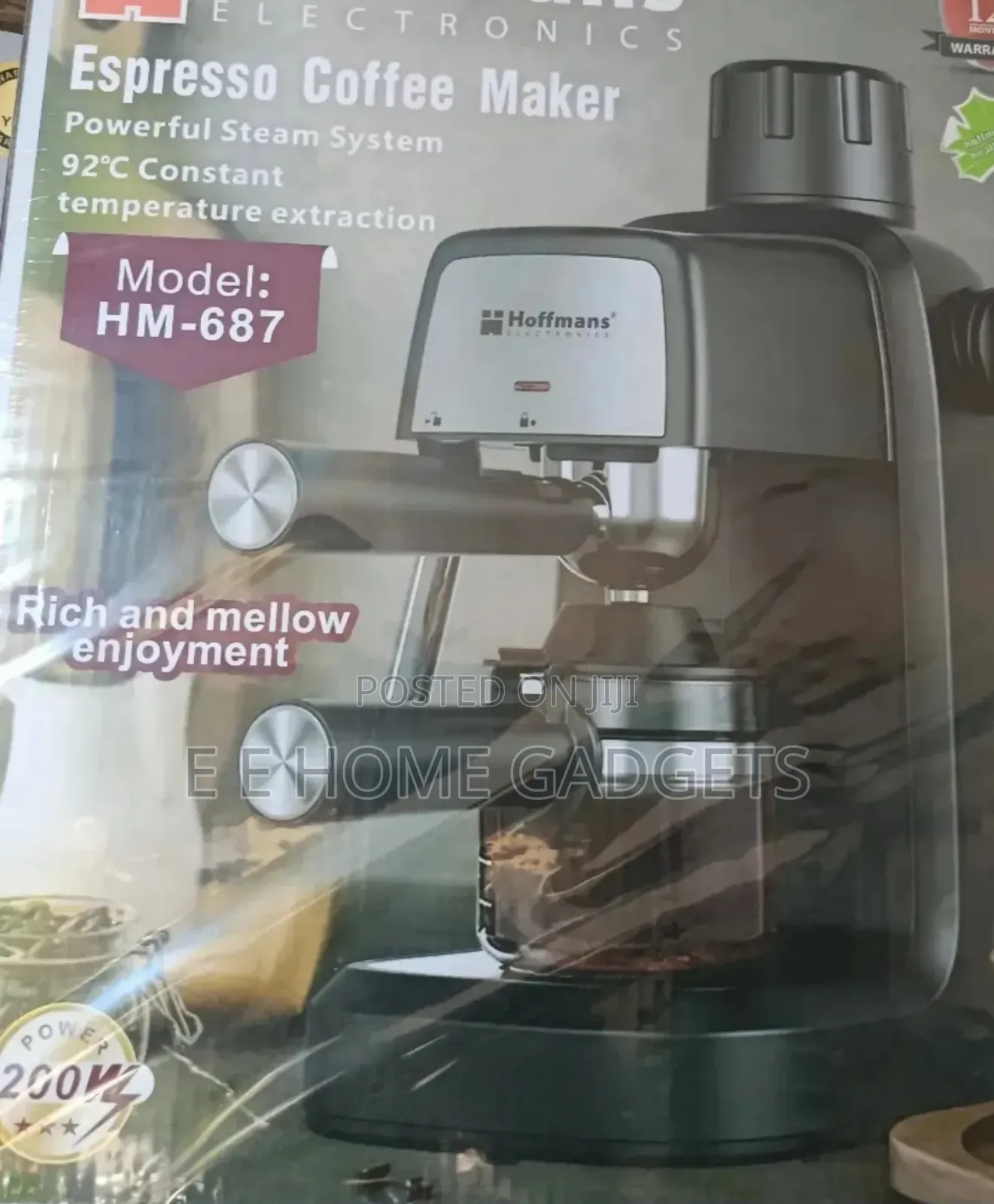 Hoffman Electronics Espresso Coffee Maker, Hm- 687