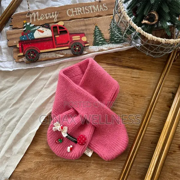 Cute Baby Knit Scarf With Cherry Decor (6 Months - 6 Years Old
