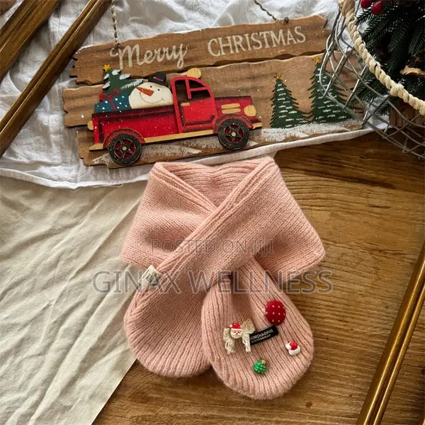 Cute Baby Knit Scarf With Cherry Decor (6 Months - 6 Years Old