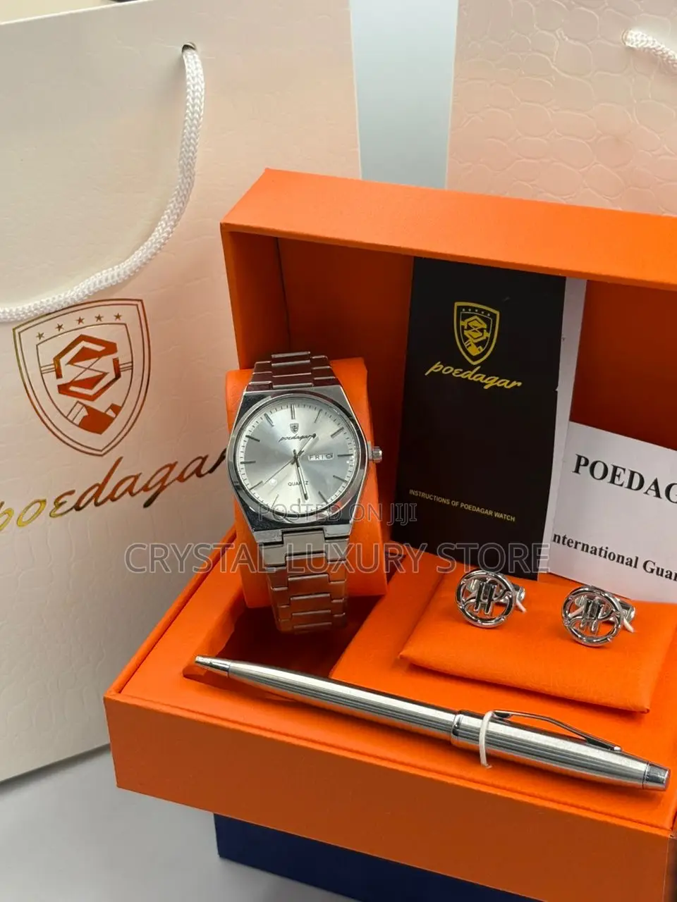 Poedagar Quality Men Chain Strap Wristwatch