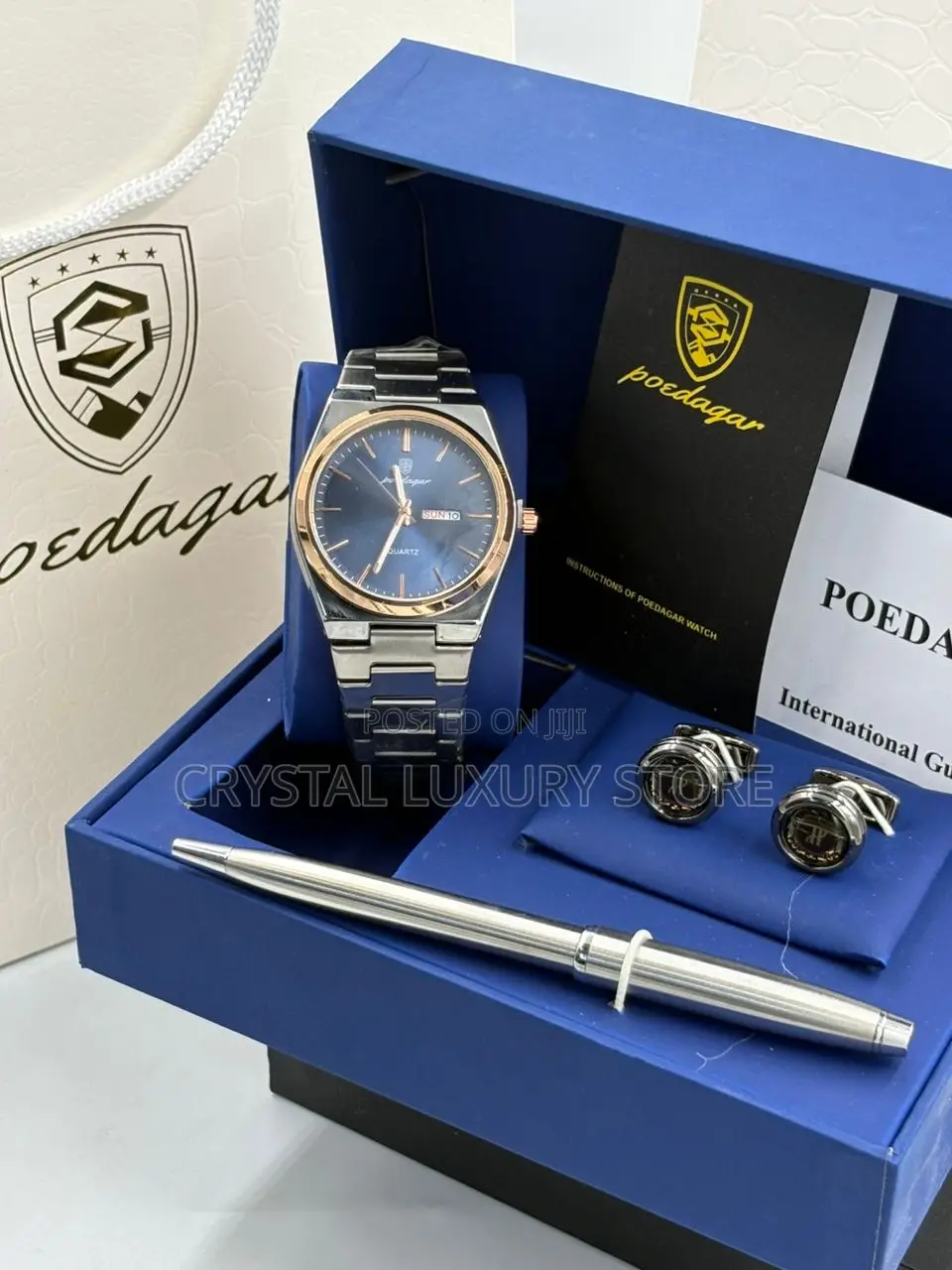 Poedagar Quality Men Chain Strap Wristwatch