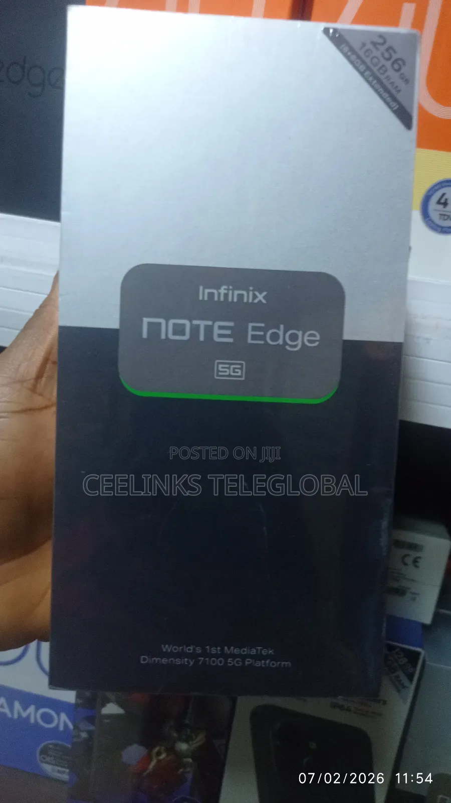 New Infinix Note Edge 256 GB Black