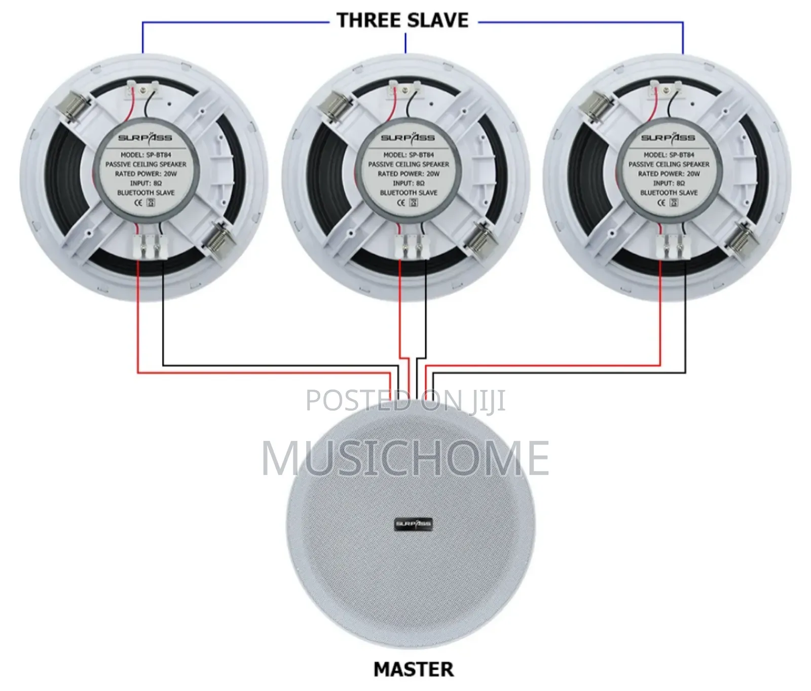 8inches Frameless 4in1 Bluetooth Ceiling Speaker