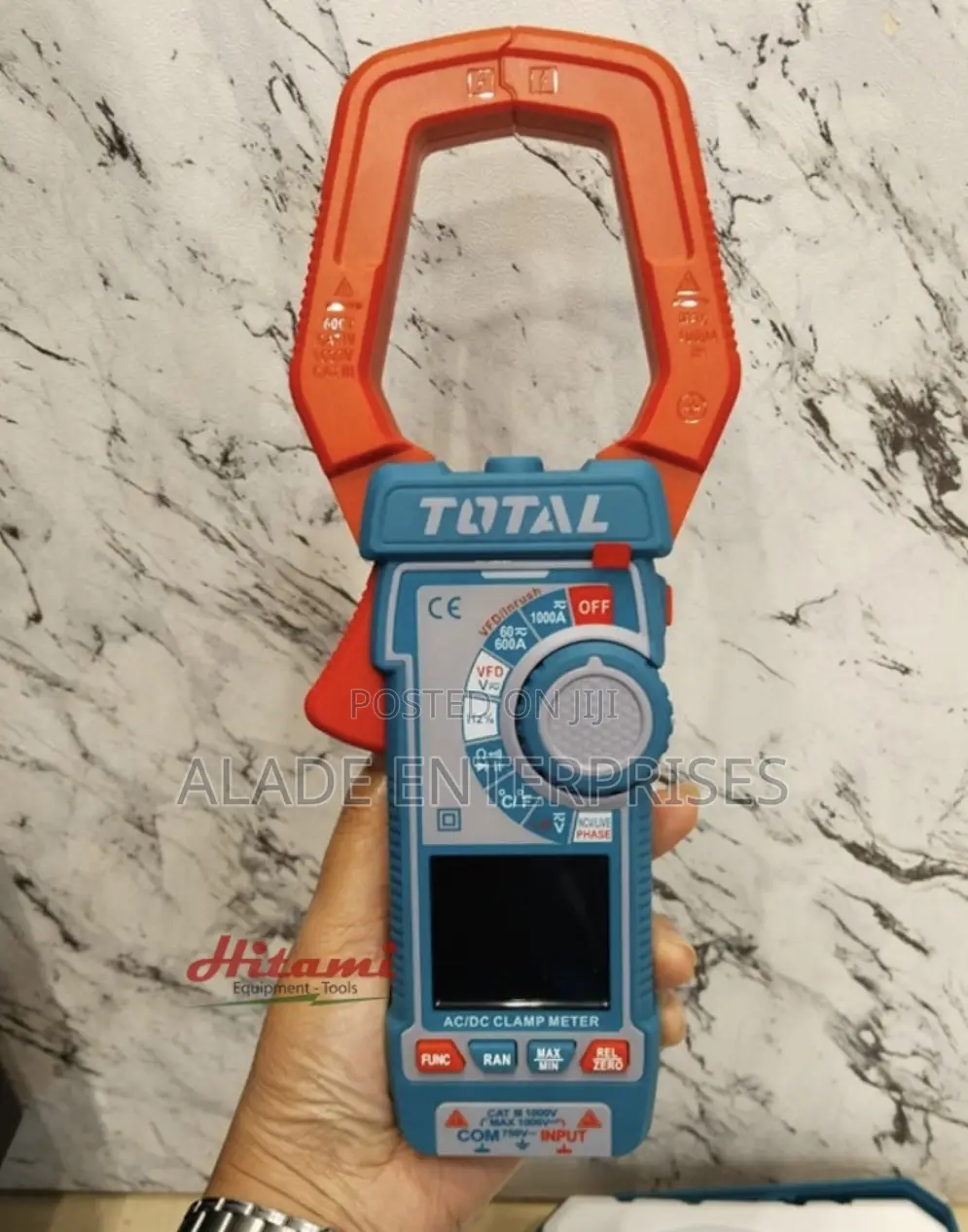 Digital Ac/Dc Clamp Meter1200a Total
