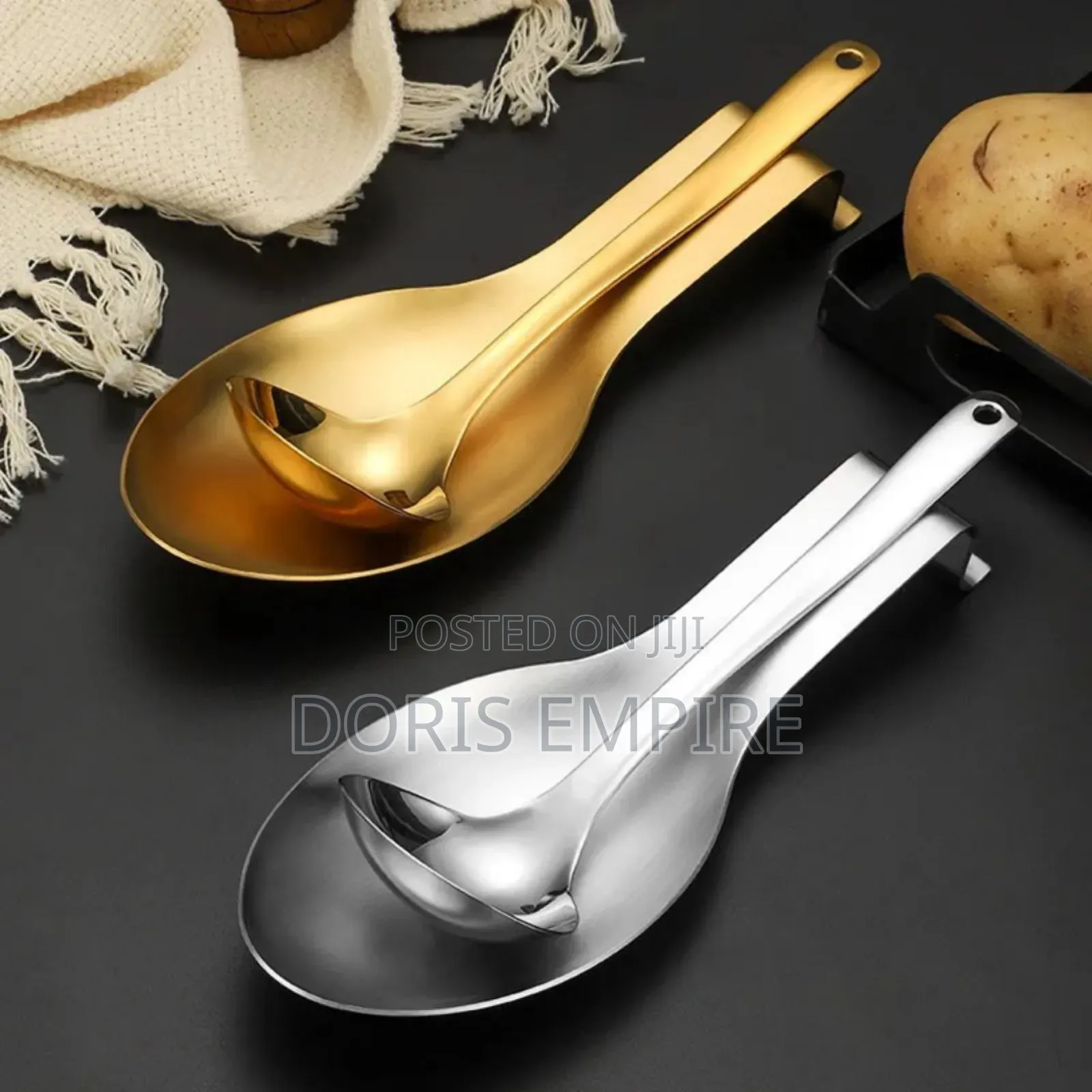 Stainless Steel Quality Spoon Rest
Gold.