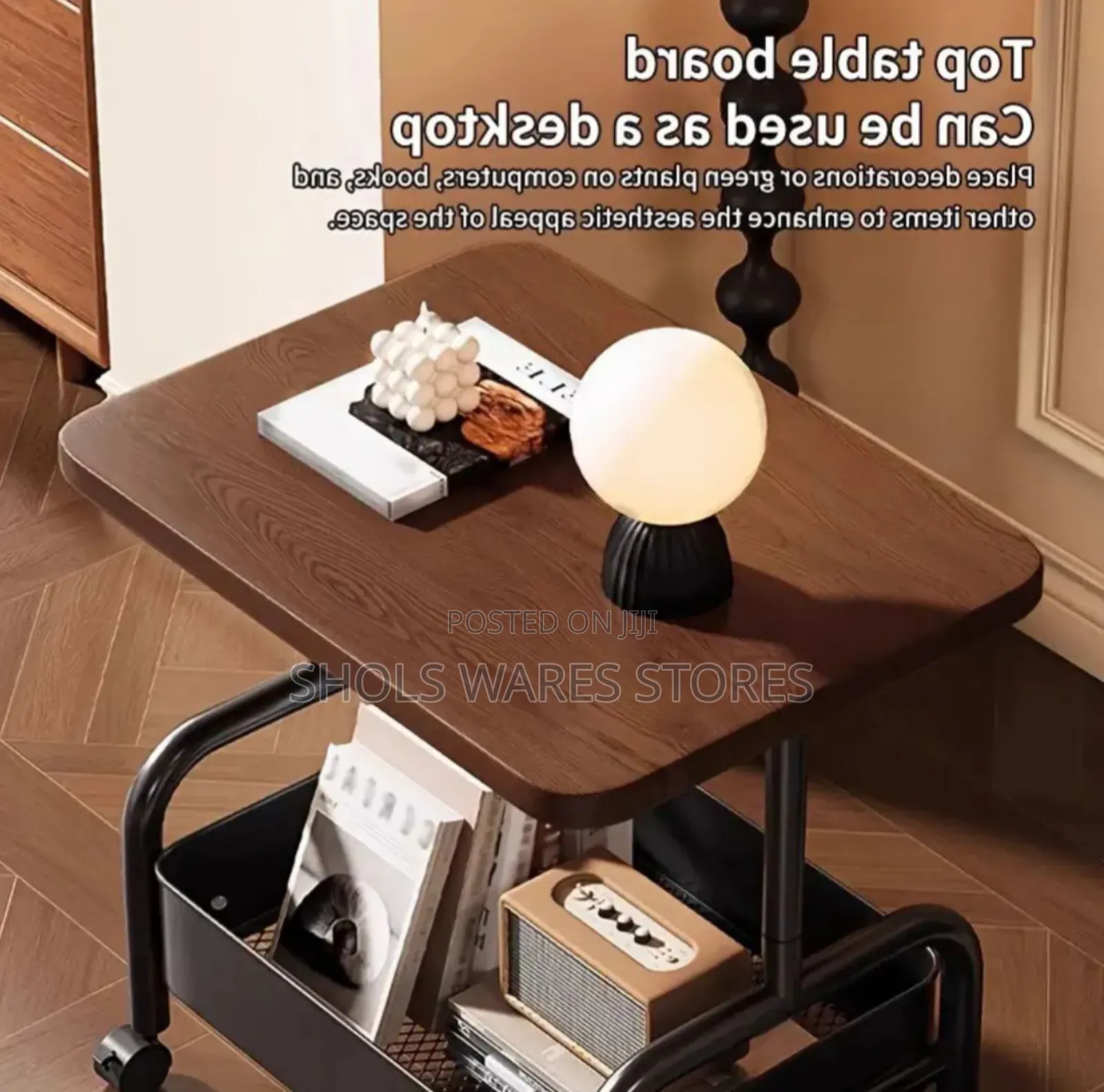 High Quality Multi-tier Rolling Sofa Side Table Stool With Storage