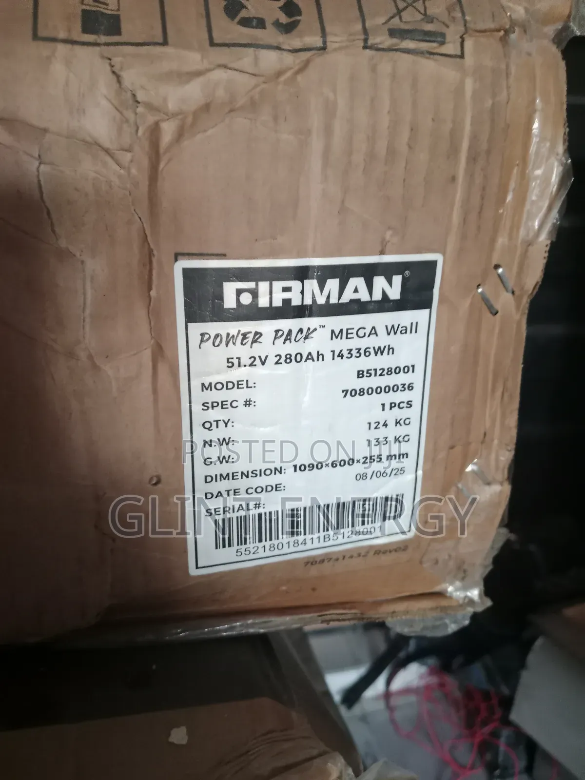 15kwh 51.2v Firman Lithium Battery