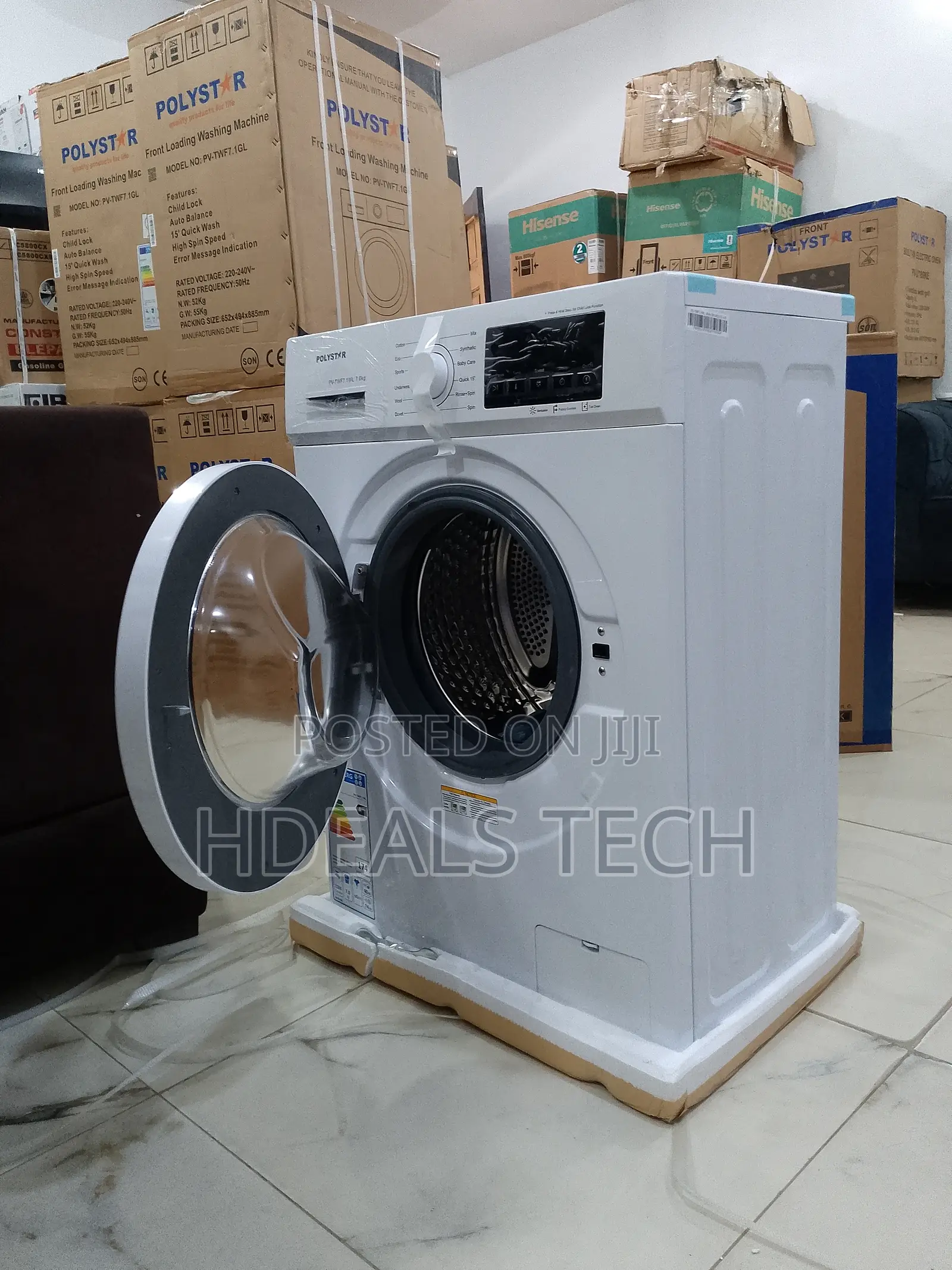 Polystar 6kg Washing Machine Front Load – Compact Efficient