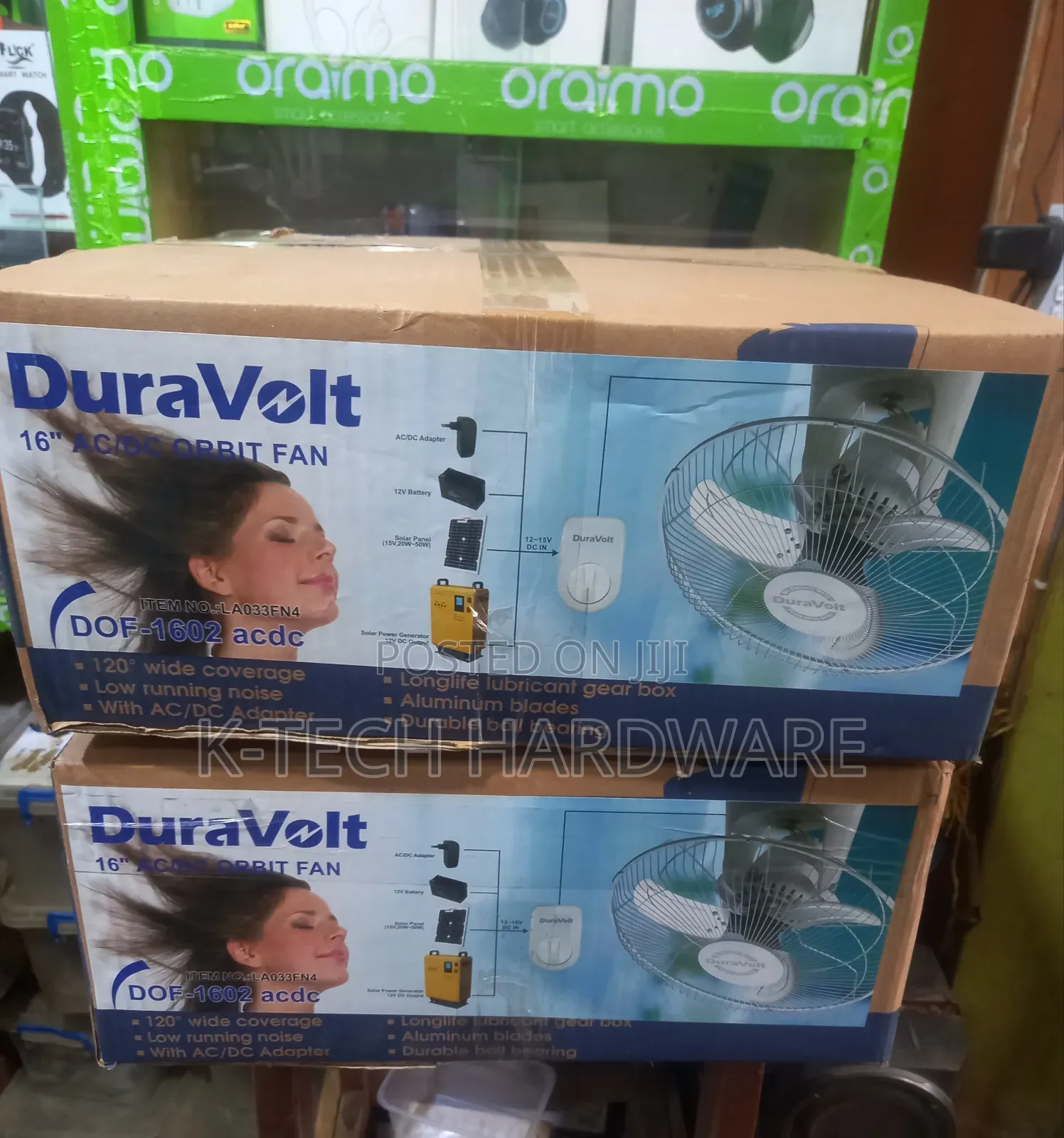 I6 Inches Duravolt Dc Orbit Fan Dof-1602 Dc