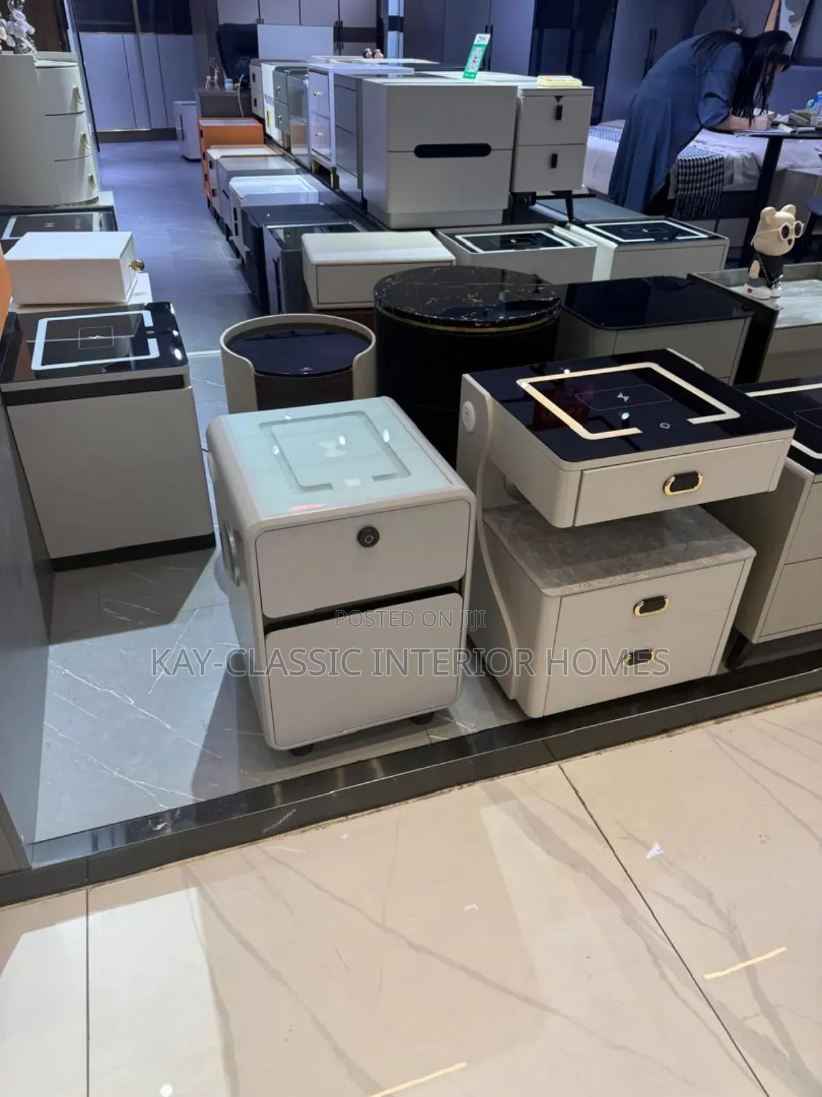 Side Drawer Save With Led Lights And Wireless Charging System
