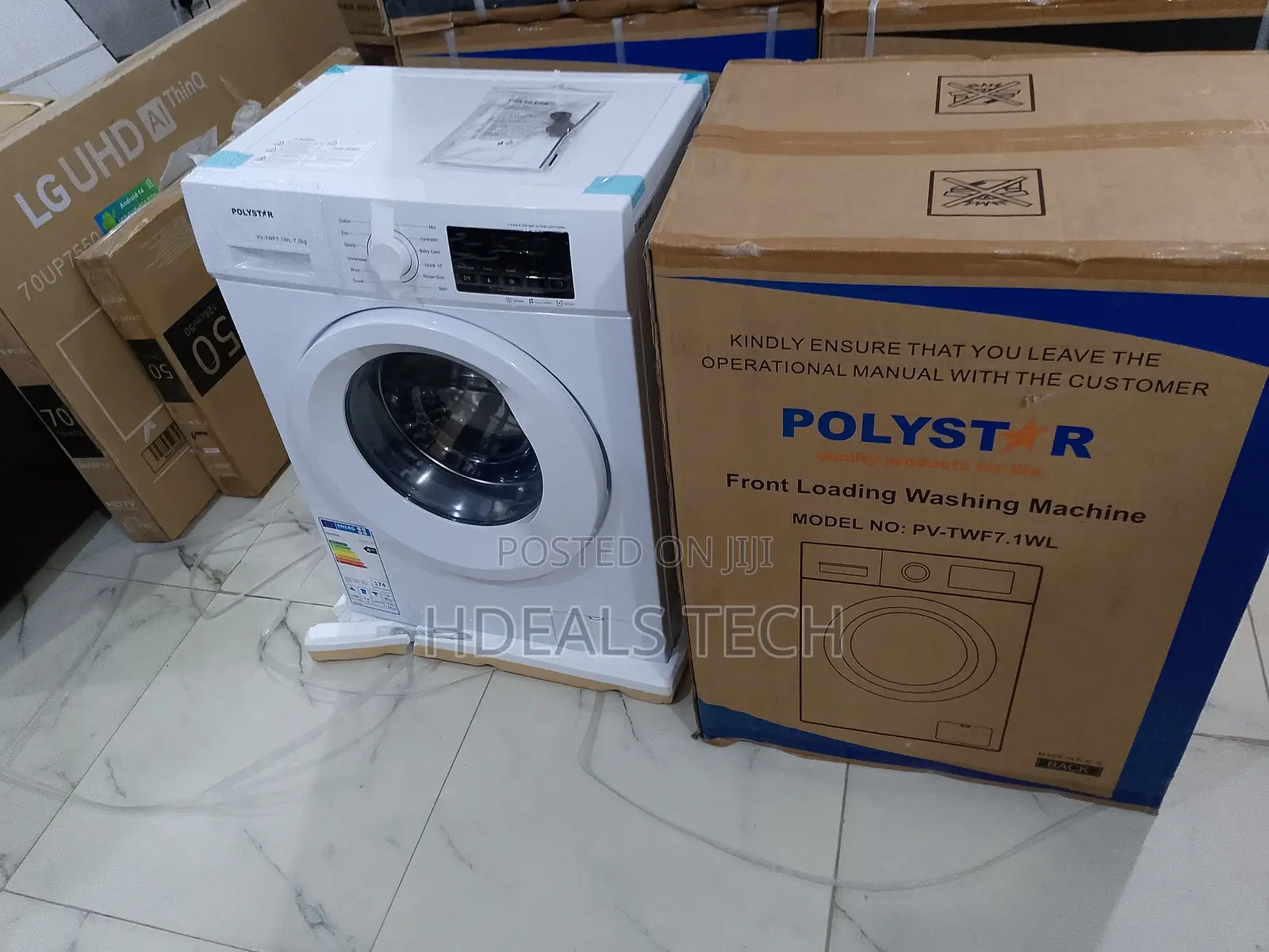 Polystar Pv-Twf7.1wl 7.1kg Front Load Machine – Efficient Reliable