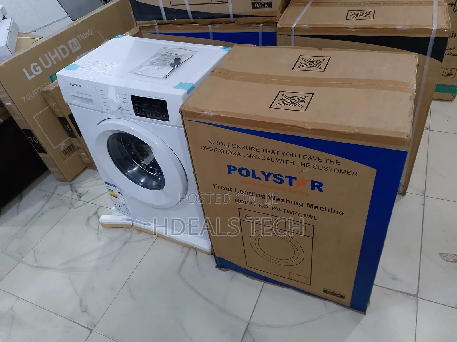 Polystar 6kg Front Load Washing Machine – Advanced Motor System