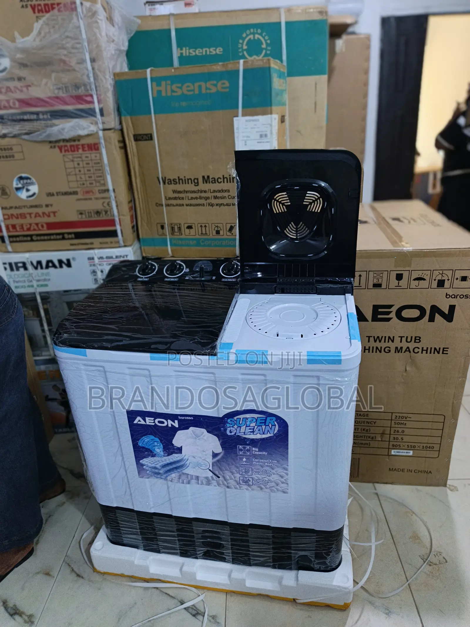 Durable Aeon 13kg Semi Automatic Washing Machine Awm 13tt