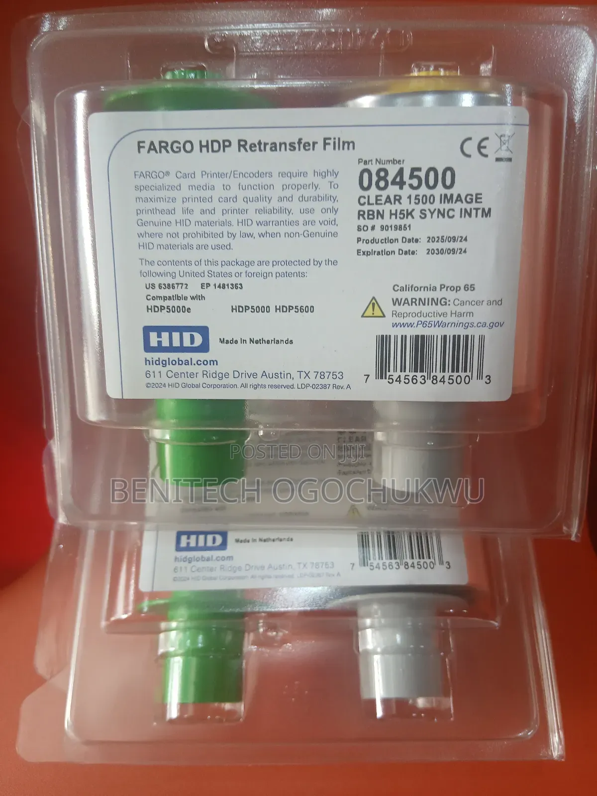 Fargo Hdp5000e Retransfer Film Clear 1500 Image 084500