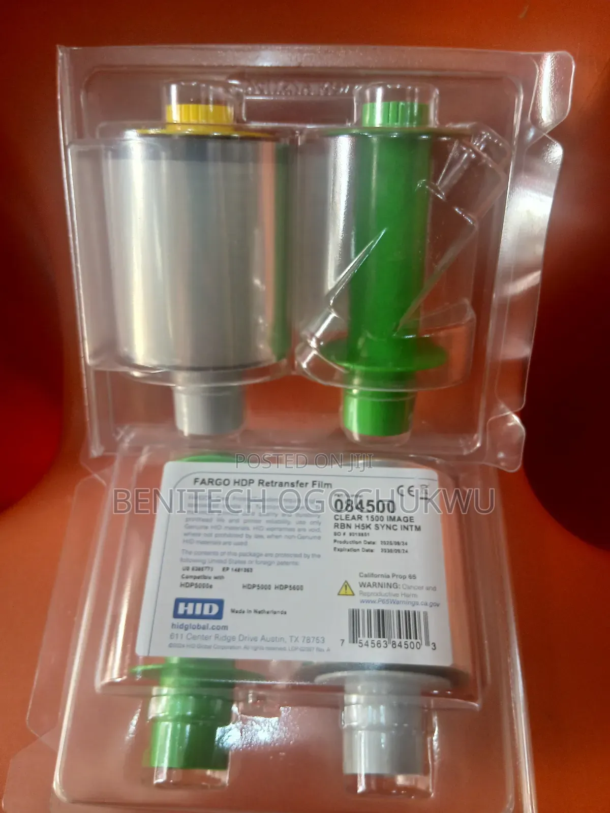 Fargo Hdp5000e Retransfer Film Clear 1500 Image 084500