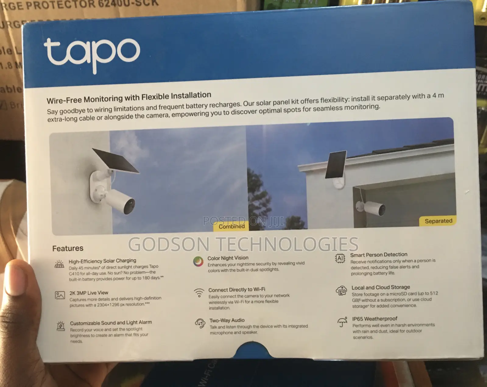 Tp-Link Tapo C410 Smart Indoor/Outdoor Solar/Battery Powered Camera