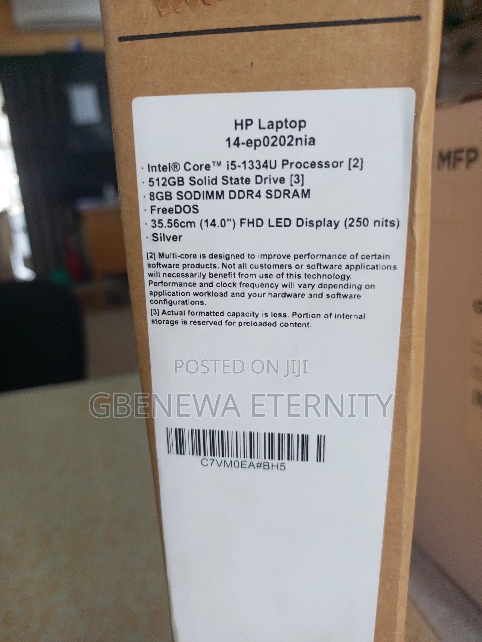 New Laptop HP 14S 8GB Intel Core I5 SSD 512GB