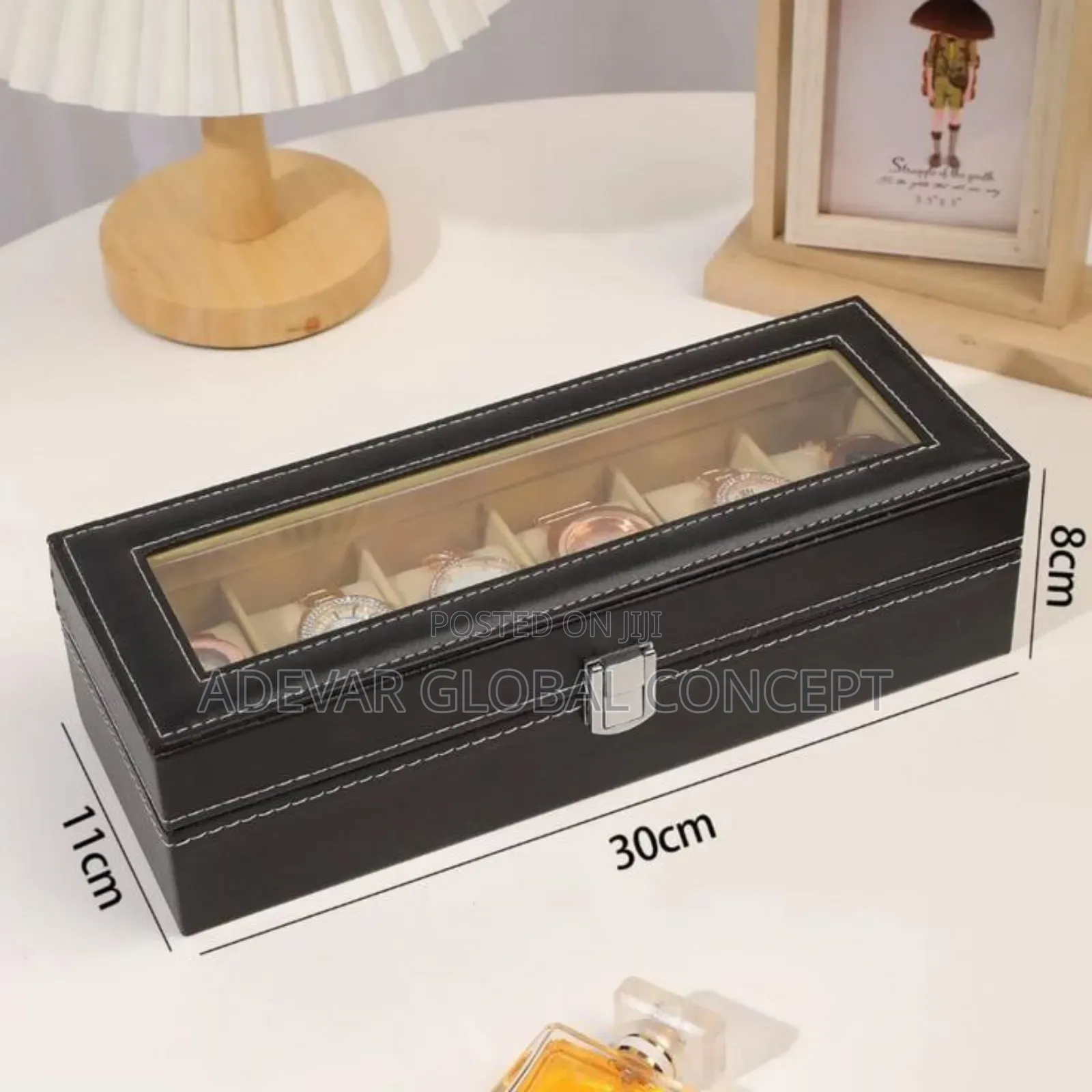 6slot Leather Wristwatch Box (Small Size)