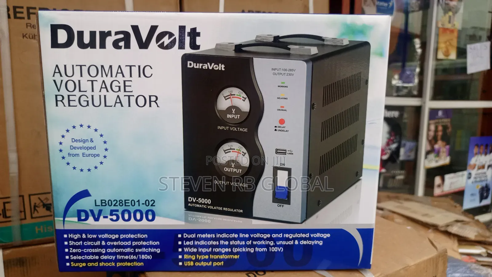 Duravolt Dv-5000 Automatic Voltage Regulator (5000va)