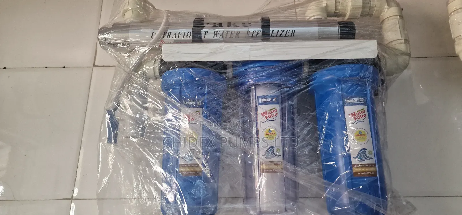 3 in 1 Filter Housing With Uv Sterilizer
