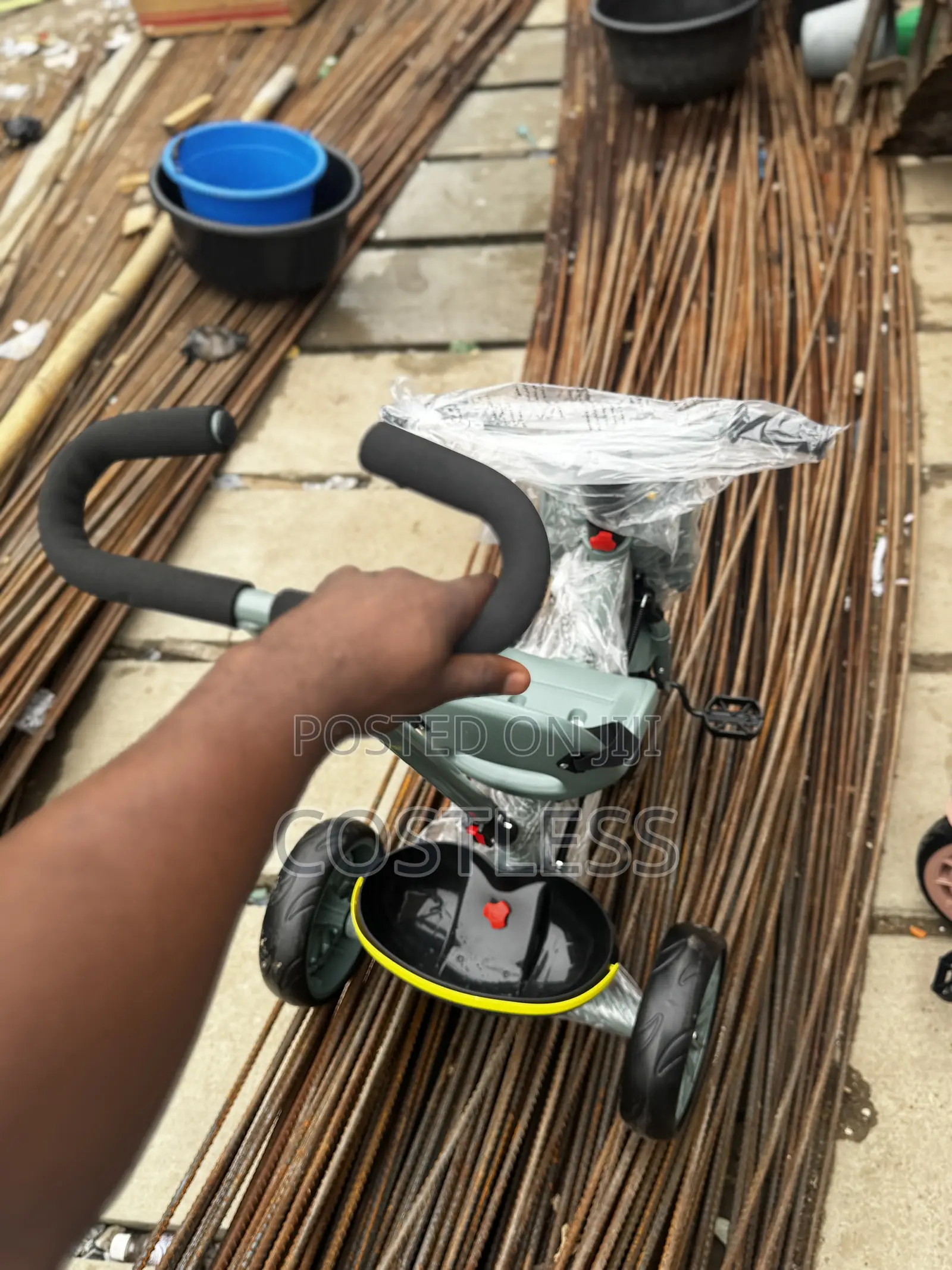 Children's Tricycles With Parental Control Push Handles.