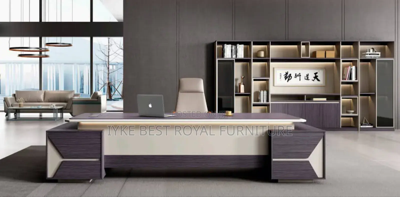 2.4miter Office Executive Table With Extension