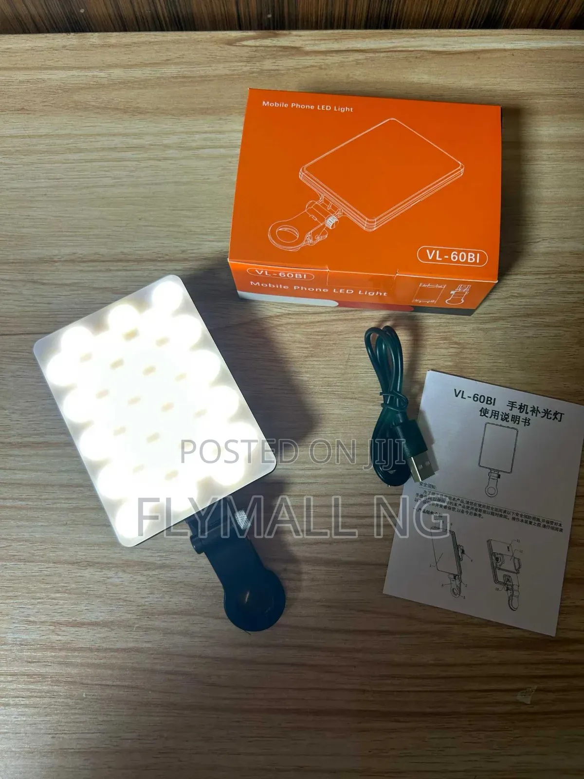 Vl-60bi Rechargeable Mobile Phone Led Light