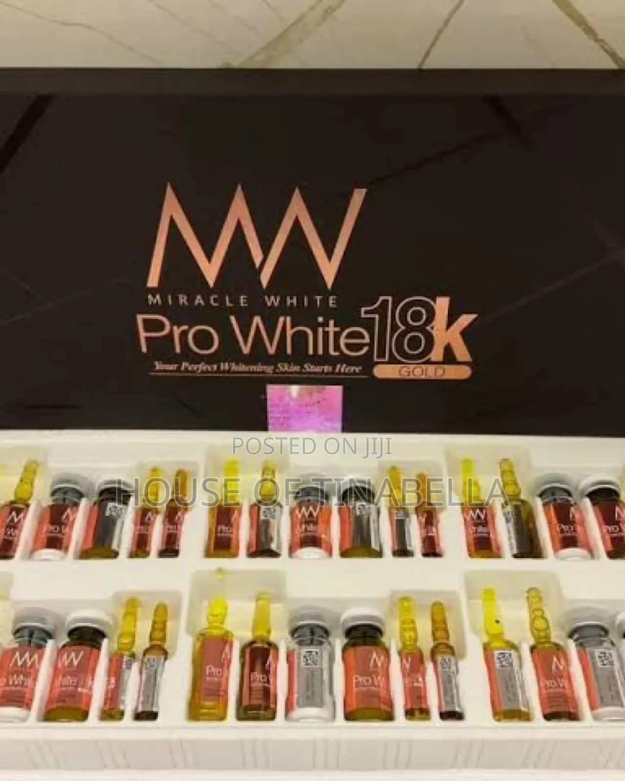 Miracle White Pro White 180000mg Glutathione Injection
