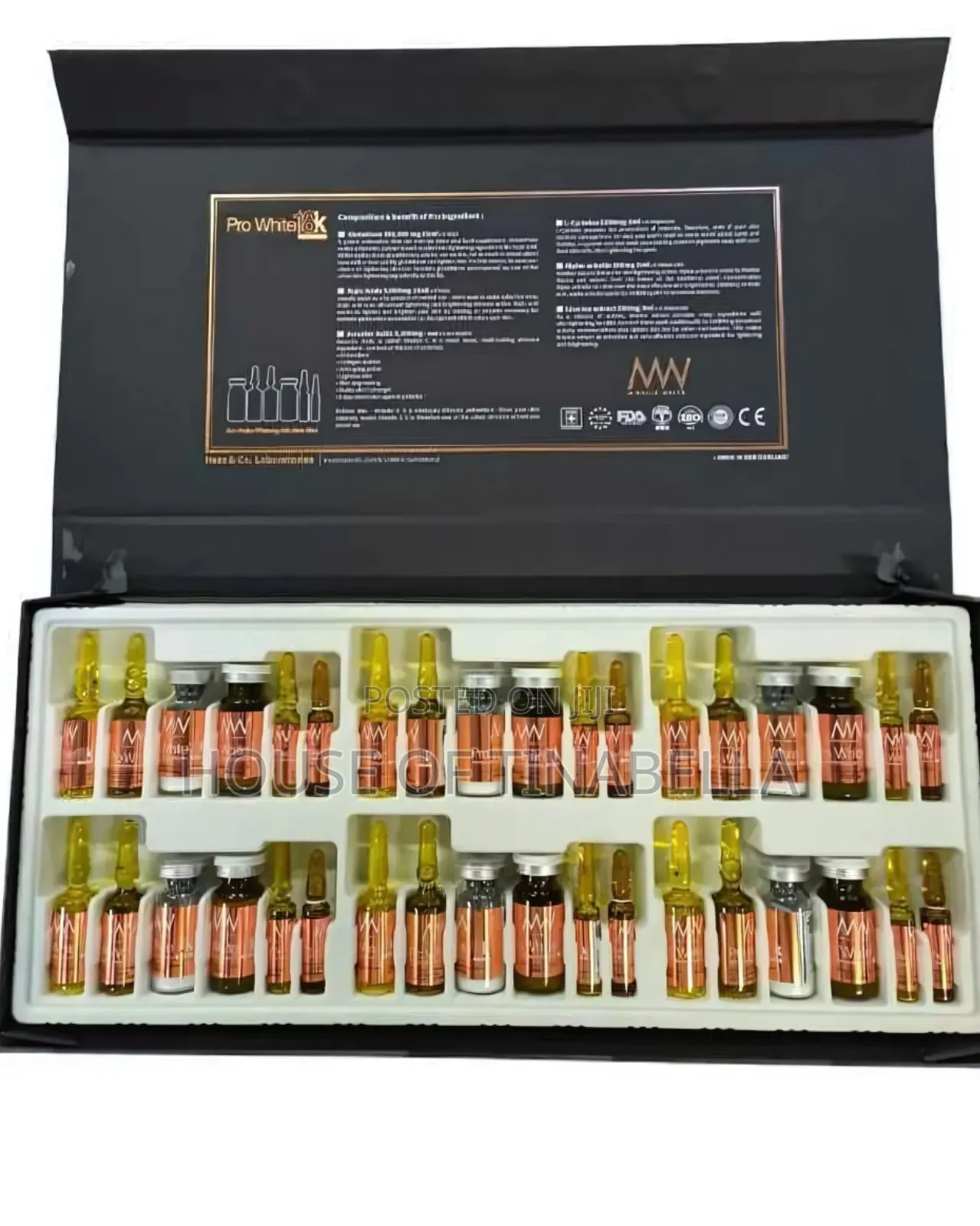 Miracle White Pro White 180000mg Glutathione Injection