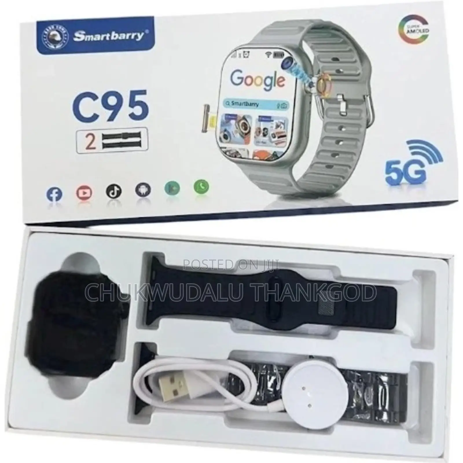 Smartberry C95 Android Smartwatch, Sim Card Support Android Os,