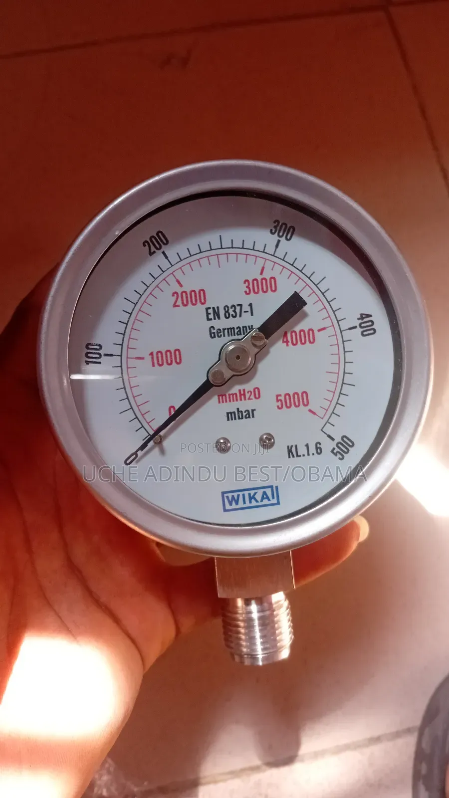 Pressure Gauge 4inche 500mbar