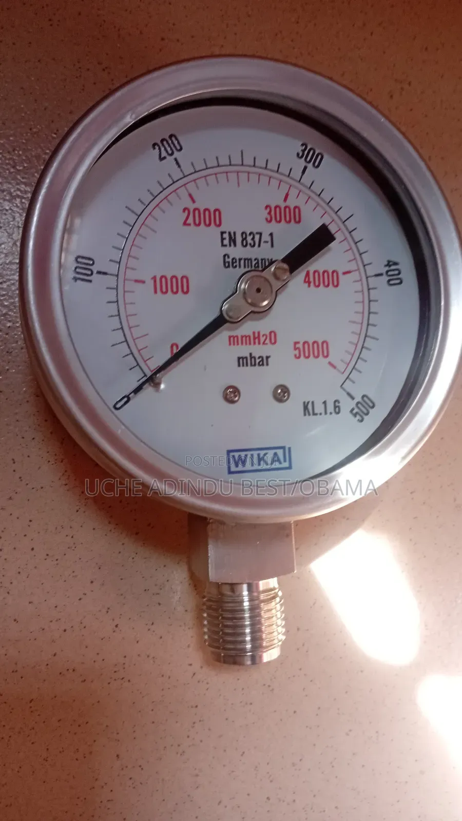 Pressure Gauge 4inche 500mbar