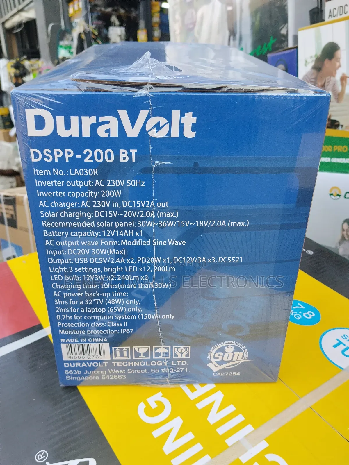 Duravolt 200w Portable Power Station With Bluetooth Bulb DSPP-200bt