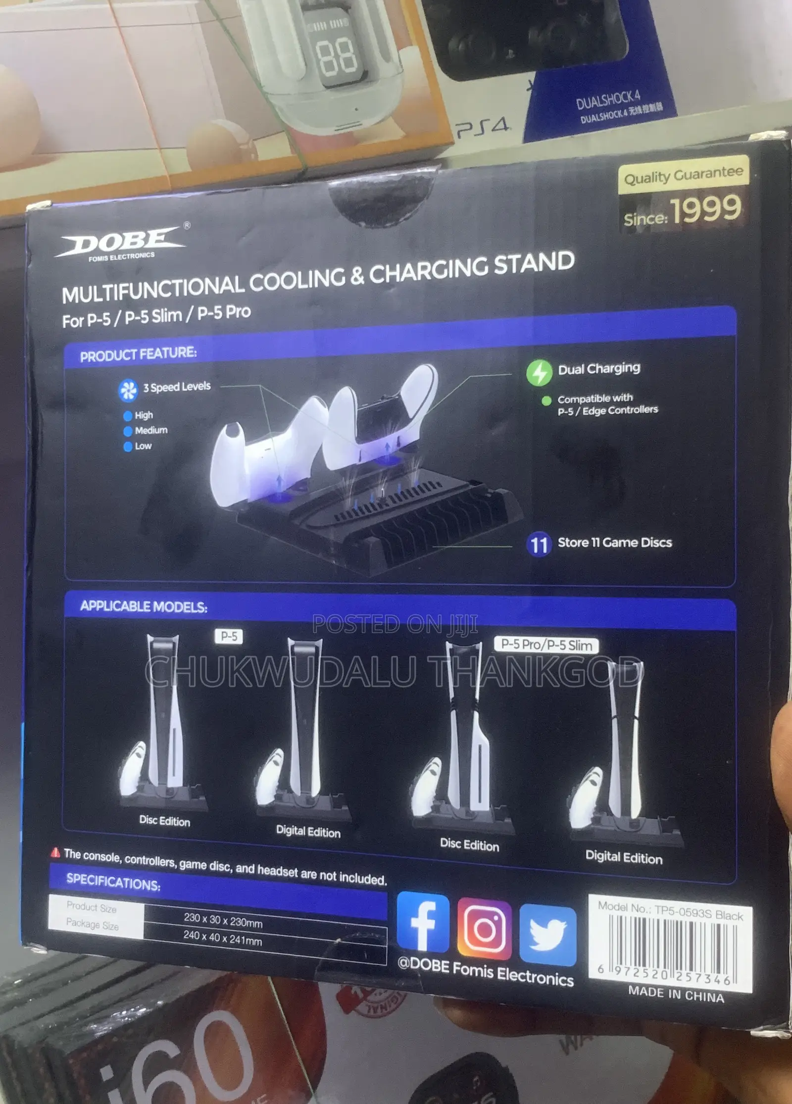 Multifunctional Cooling and Charging Stand for Ps5 Slim/ P- Pro