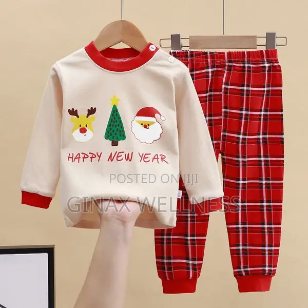 Two-Piece Happy New Year Baby Pajama Set